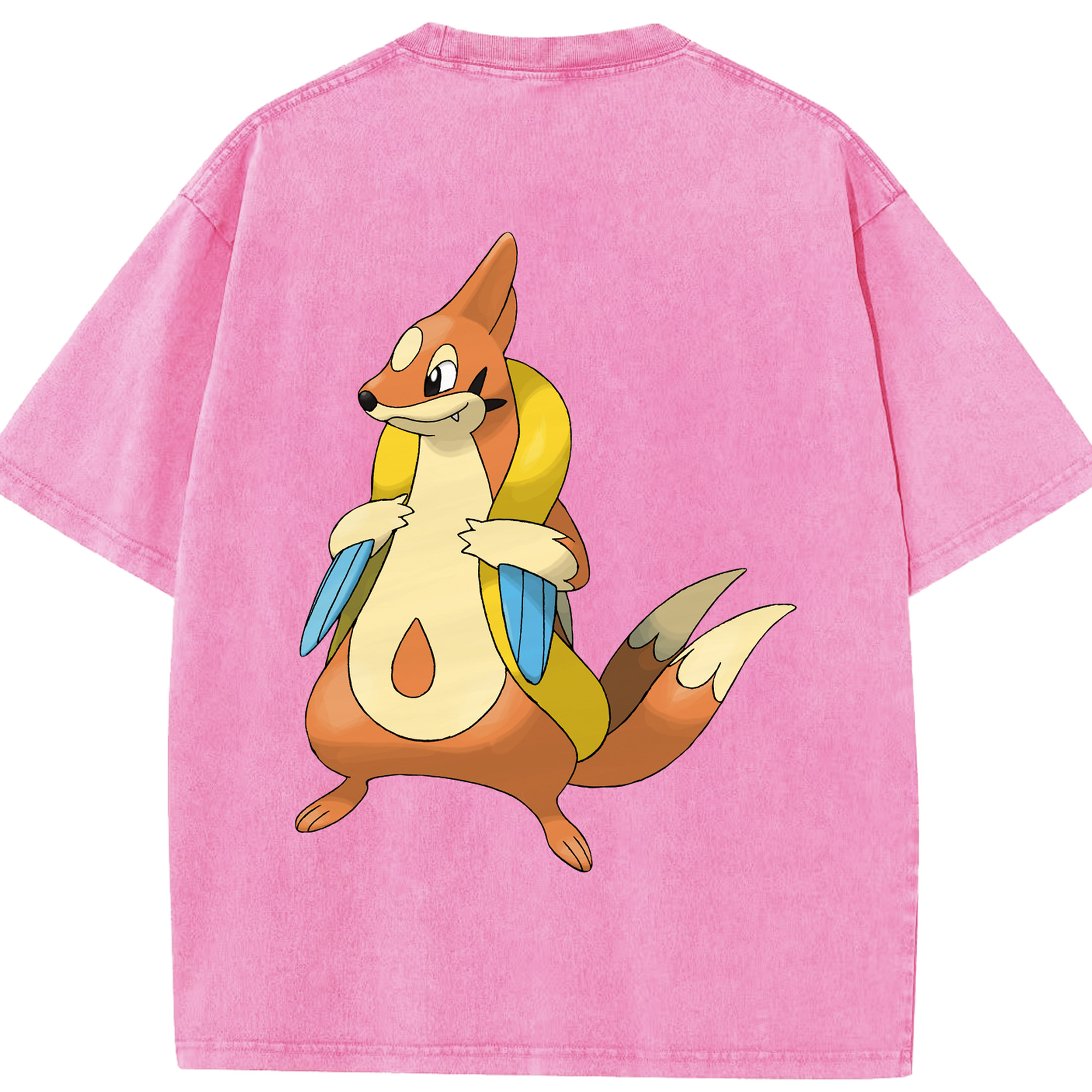 （画像用） ポケットモンスター Pokémon 綿100% ヴィンテージ風 半袖Tシャツ（背面プリント）